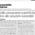 “Dalle conoscenze scientifiche fino alle soluzioni sostenibili”